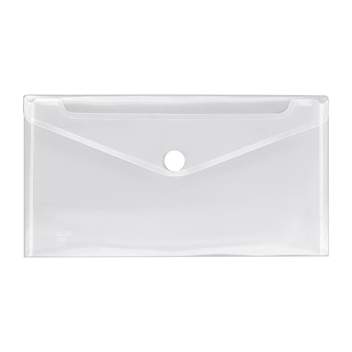 VELOFLEX Dokumententasche Crystal, DIN lang, Klettverschluss, PP