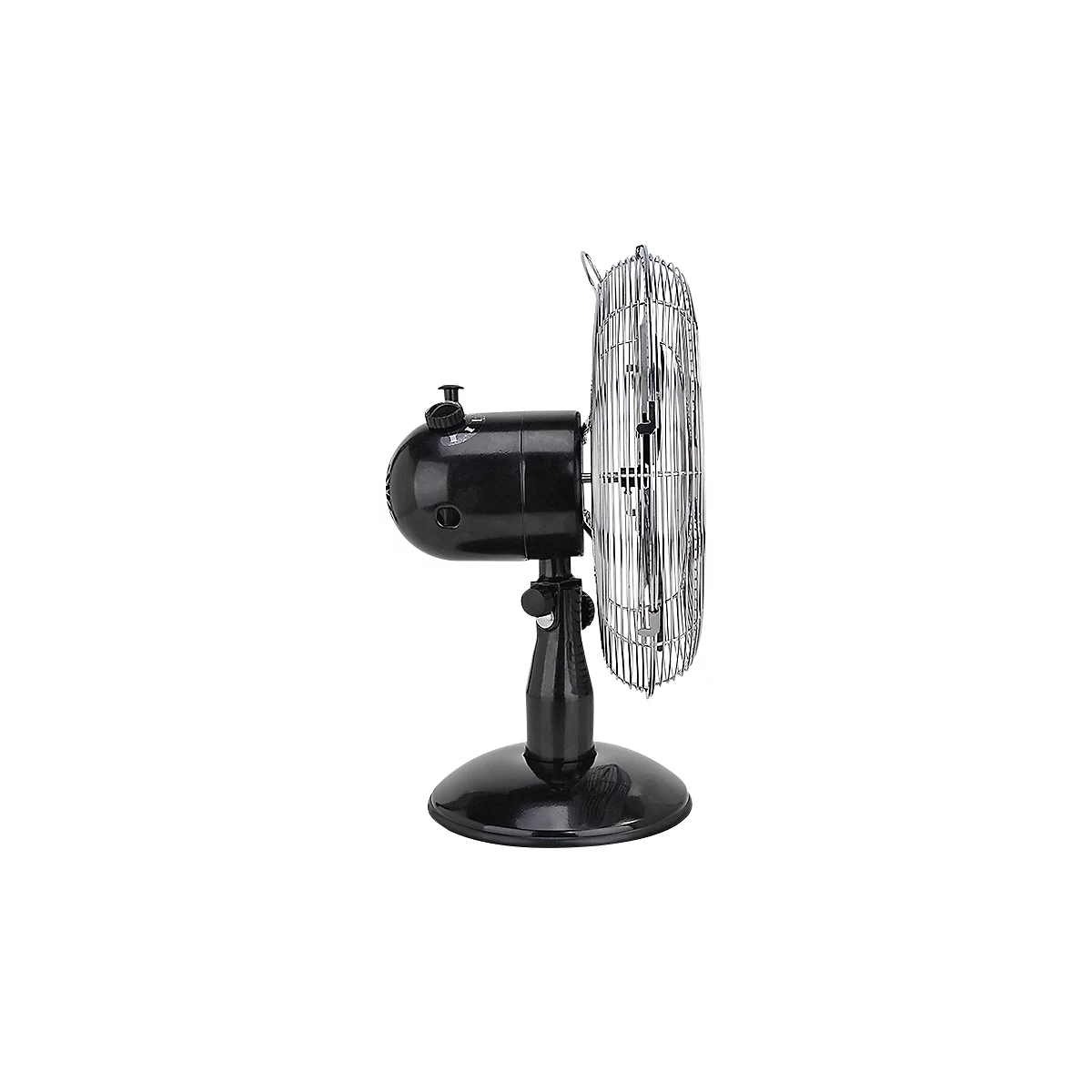 Ventilateur de table Metal Black 12', Ø 300 mm, 3 vitesses, pivotant, 35 W, noir/chromé