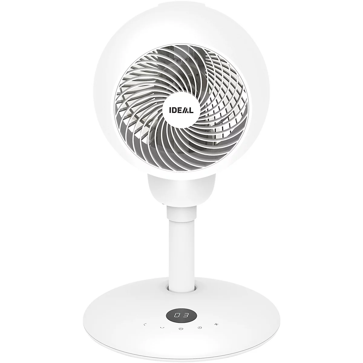 Ventilateur de table ou sur pied FAN1 IDEAL - Ø 310 x H 532-905 mm - 4 vitesses - oscillation 90/60°- minuterie - télécommande