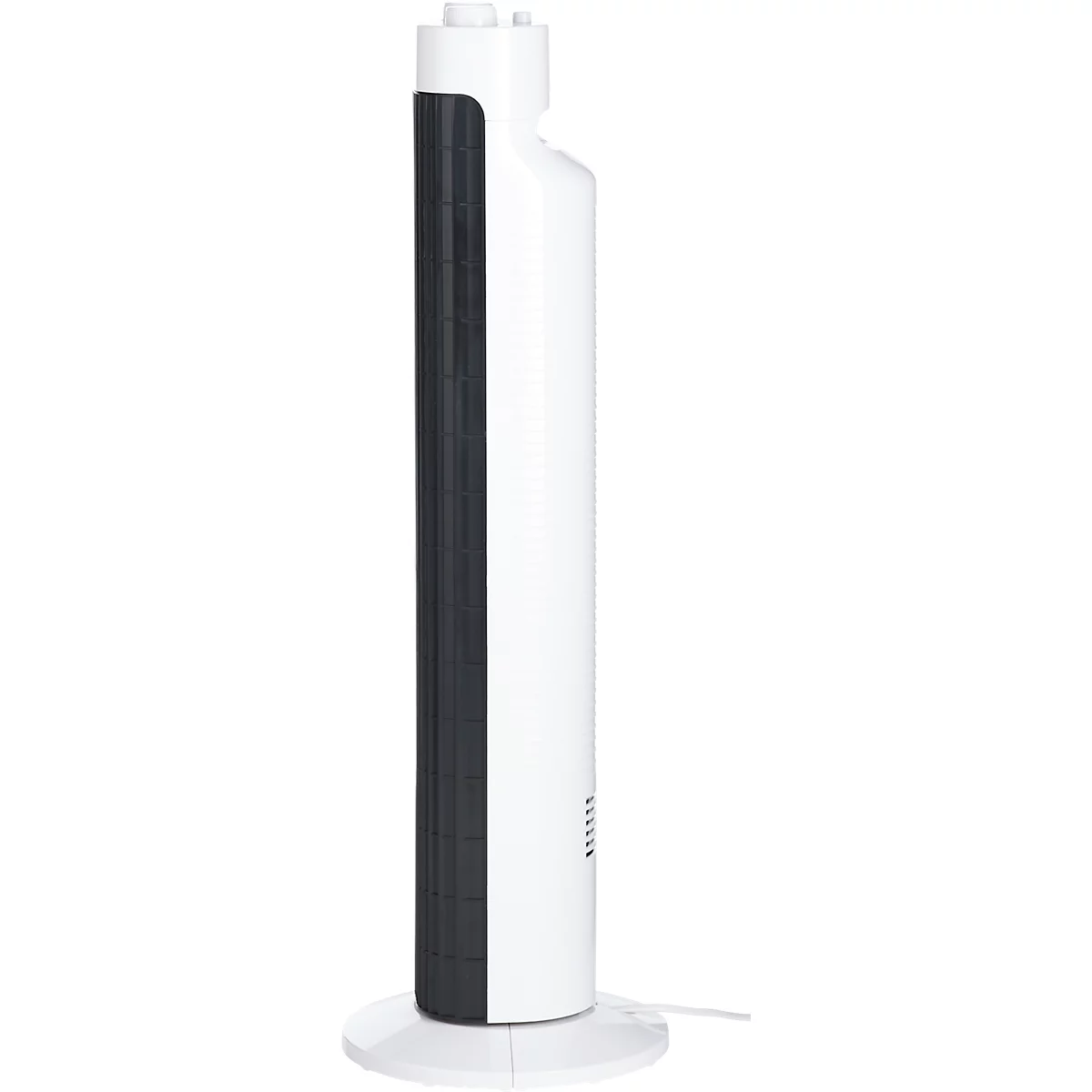 Ventilateur sur pied, 3 vitesses, Ø 193 x H 750 mm, blanc/noir