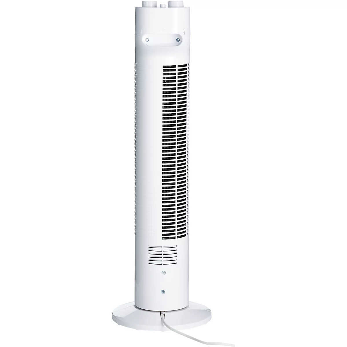 Ventilateur sur pied, 3 vitesses, Ø 193 x H 750 mm, blanc/noir