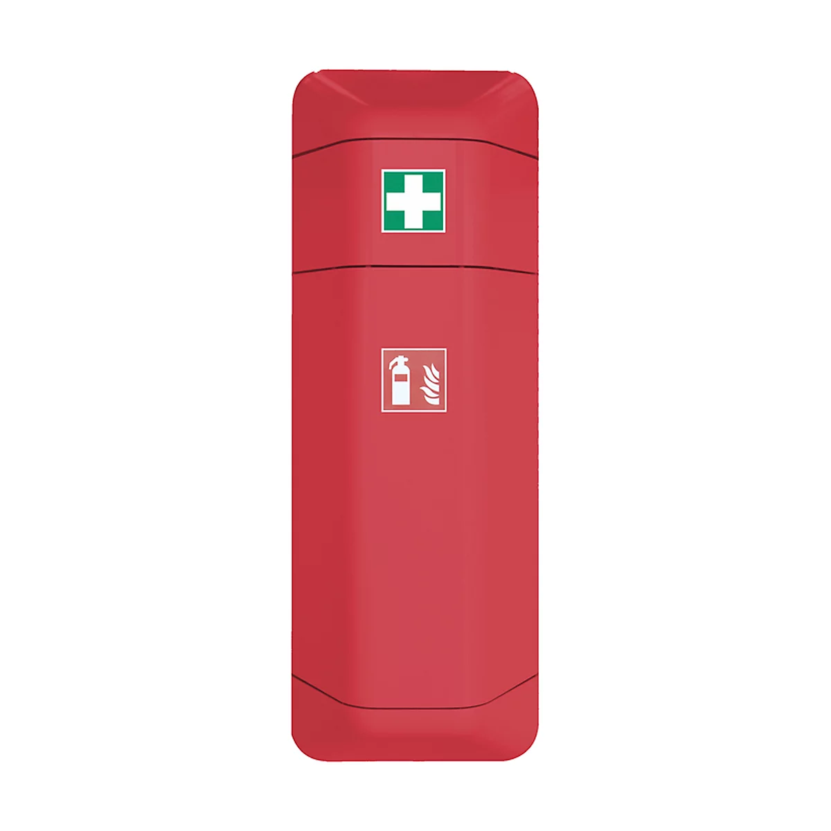 Verbanddoos-opzetstuk, voor brandblusserkast help, B 434 x D 225 x H 196 mm, rood