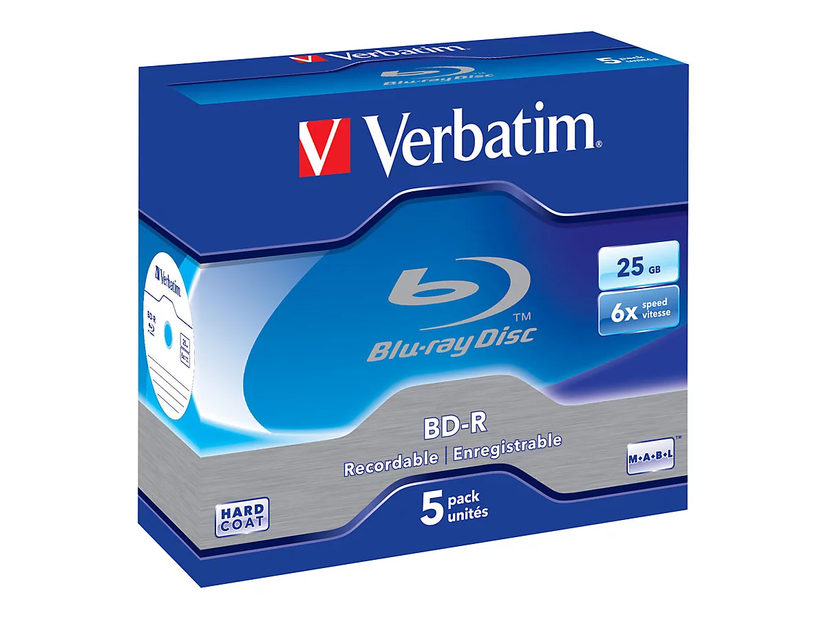 Verbatim - BD-R x 5 - 25 GB - Speichermedium