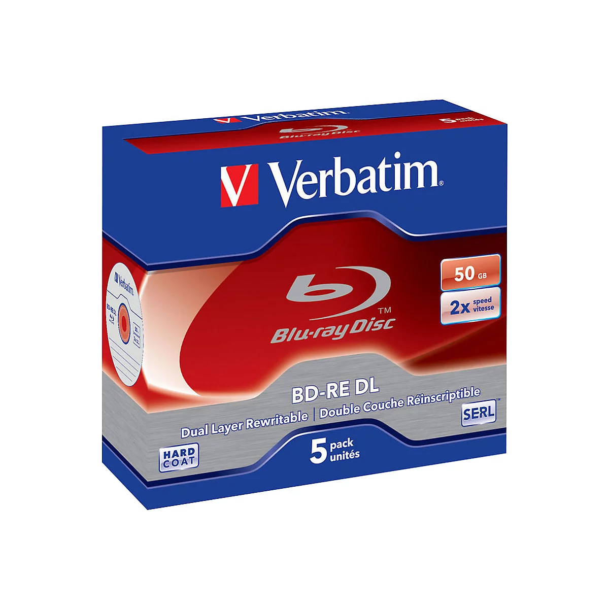 Verbatim - BD-RE DL x 5 - 50 GB - Speichermedium