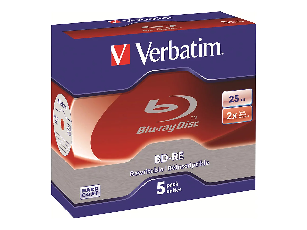 Verbatim - BD-RE x 5 - 25 GB - Speichermedium