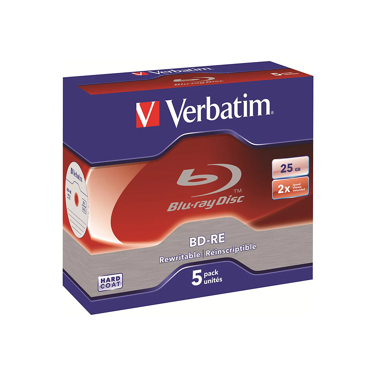 Verbatim - BD-RE x 5 - 25 GB - Speichermedium