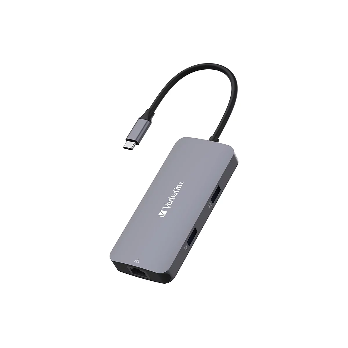 Verbatim CMH 05 - Hub - 1 x HDMI + 1 x USB-C (Spannungsversorgung) + 2 x USB-A 3.2 Gen 1 + 1 x 1 Gigabit Ethernet - Desktop