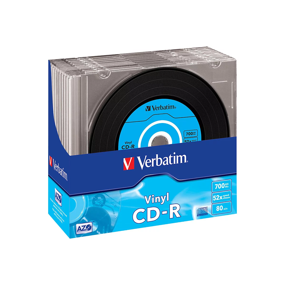 Verbatim Data Vinyl - CD-R x 10 - 700 MB - Speichermedium