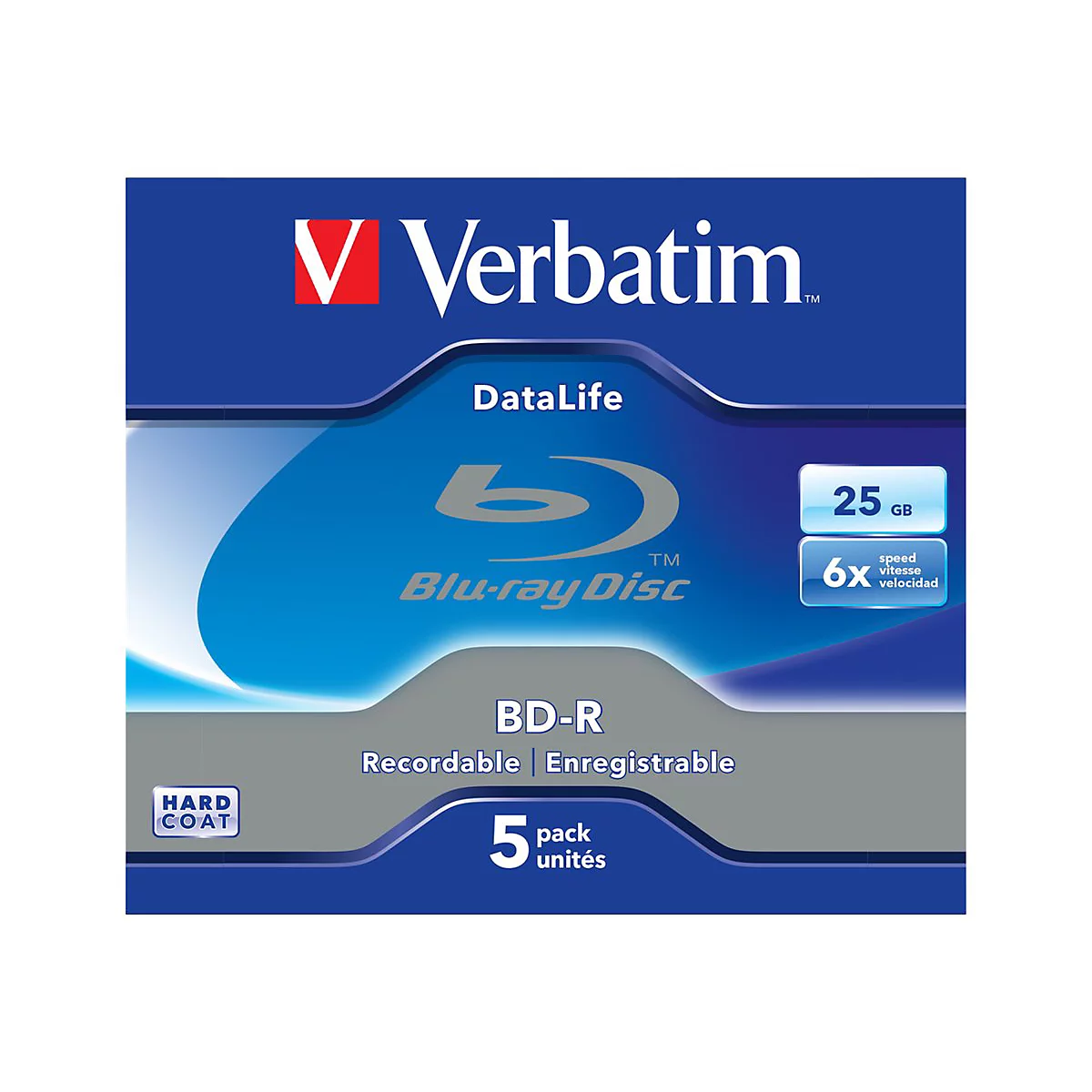 Verbatim DataLife - 5 x BD-R - 25 GB 6x - Jewel Case (Schachtel)