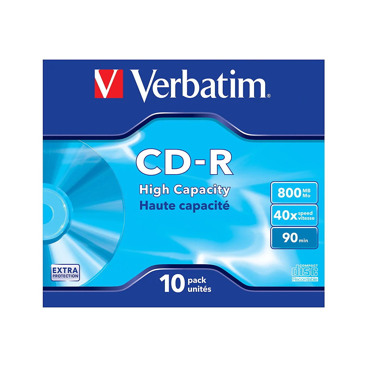 Verbatim DataLife - CD-R x 10 - 800 MB - Speichermedium