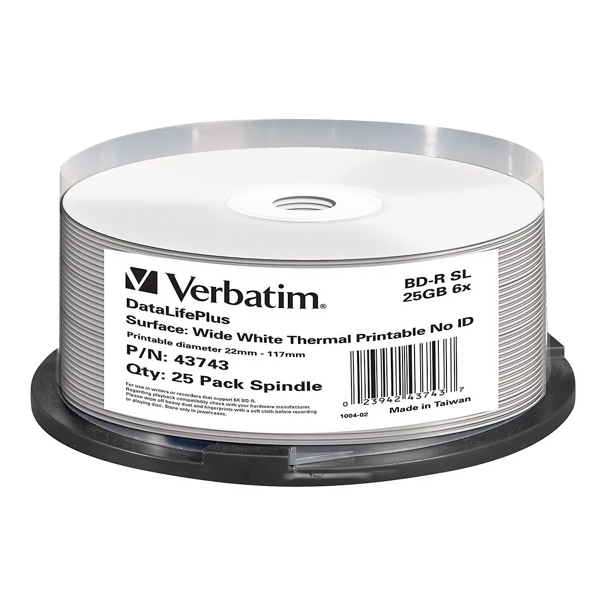 Verbatim DataLifePlus - BD-R x 25 - 25 GB - Speichermedium