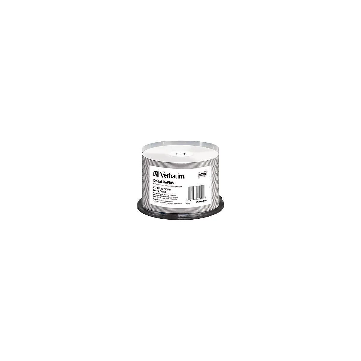 Verbatim DataLifePlus Professional - 50 x CD-R - 700 MB 52x - breite Thermodruckfläche - Spindel