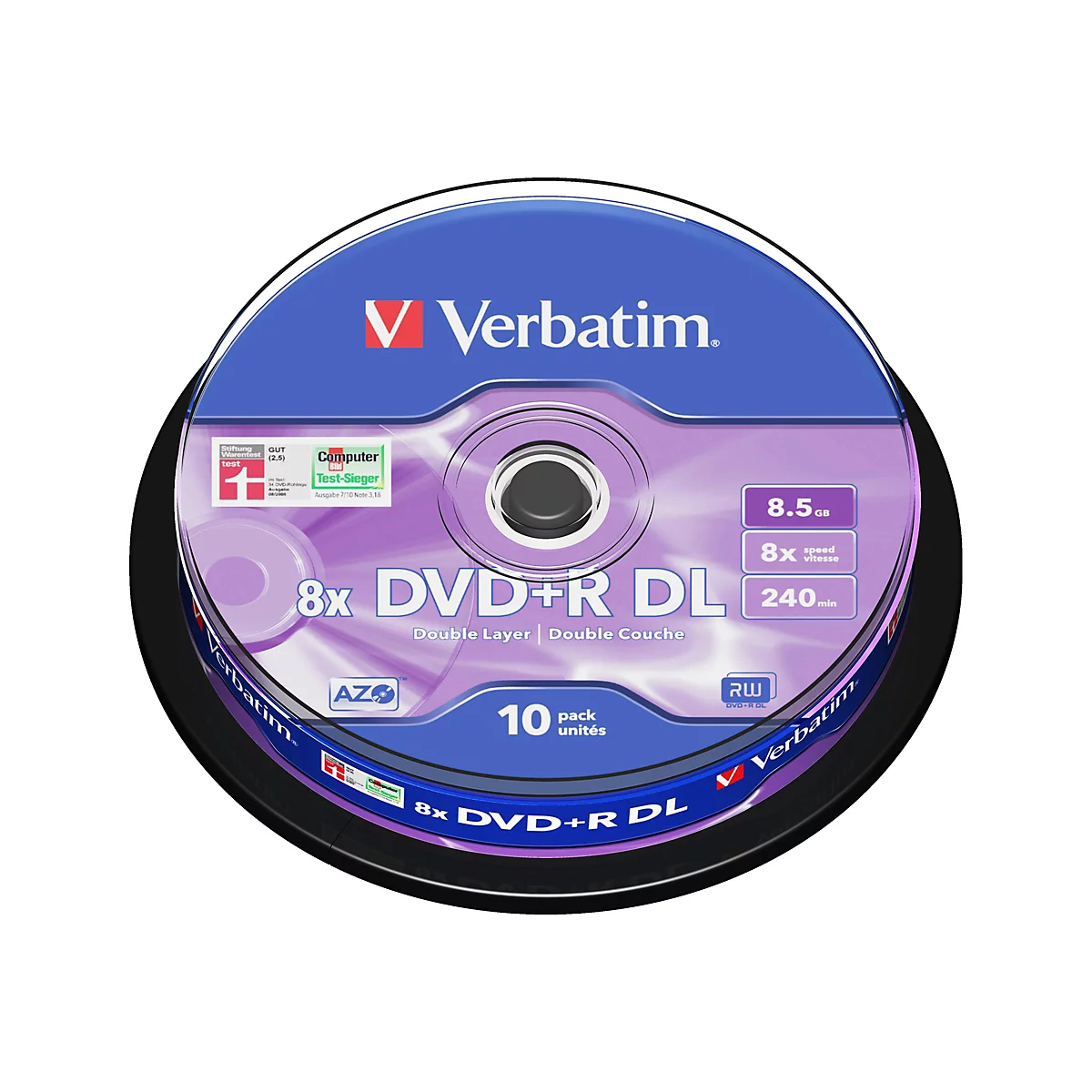 Verbatim - DVD+R DL x 10 - 8.5 GB - Speichermedium