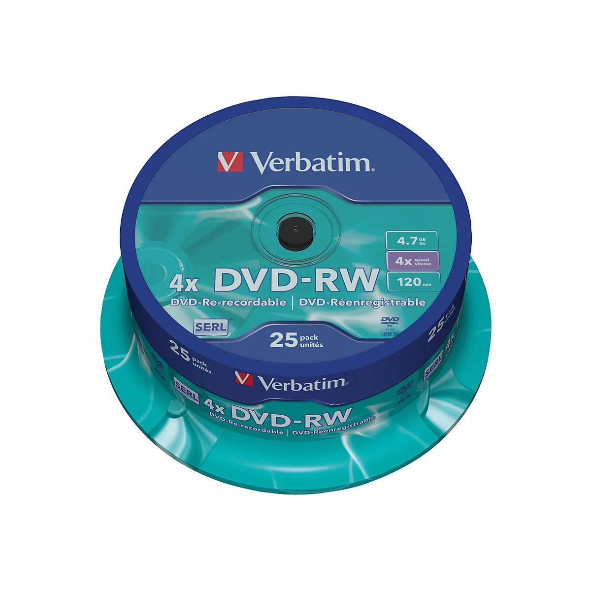 Verbatim - DVD-RW x 25 - 4.7 GB - Speichermedium