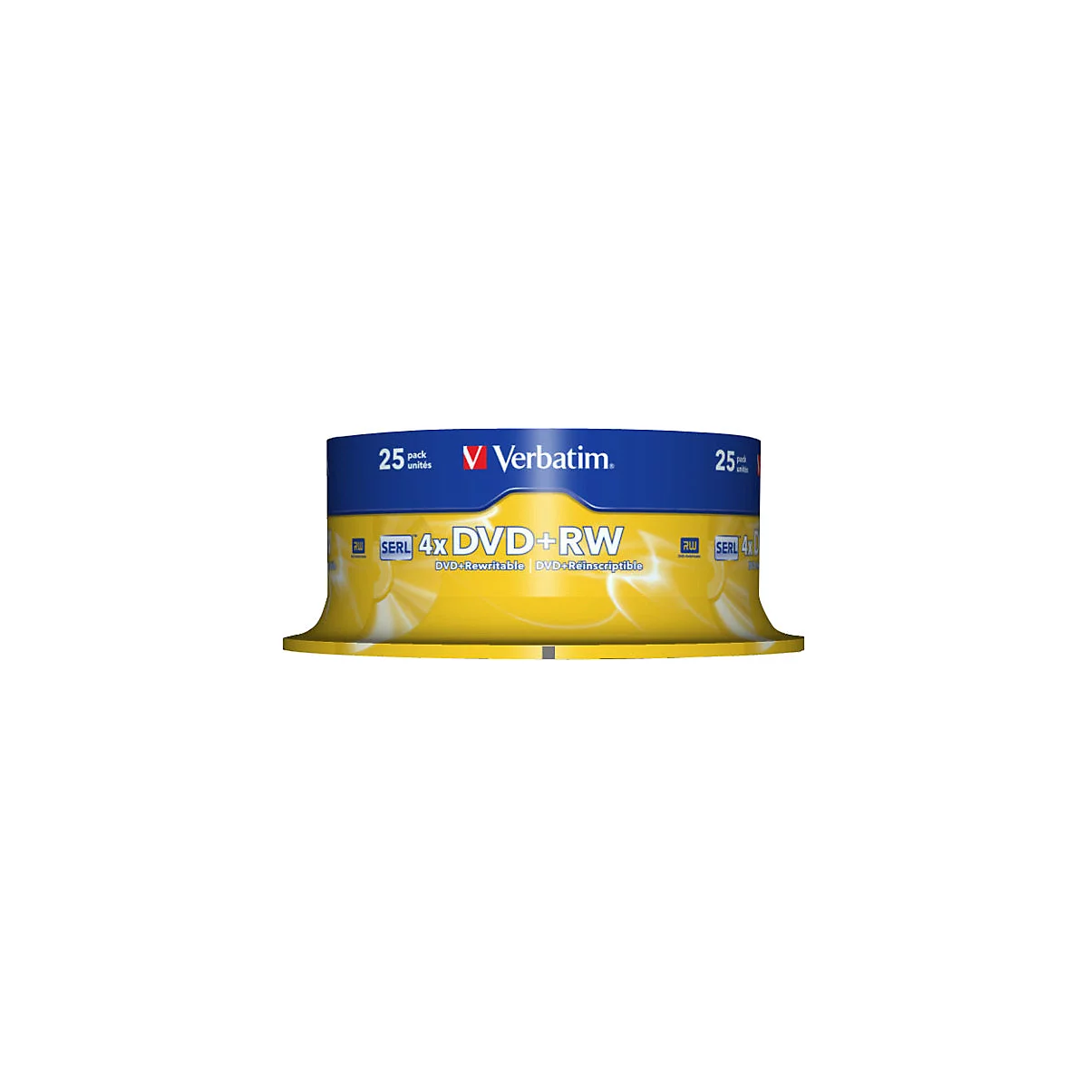 Verbatim - DVD+RW x 25 - 4.7 GB - Speichermedium
