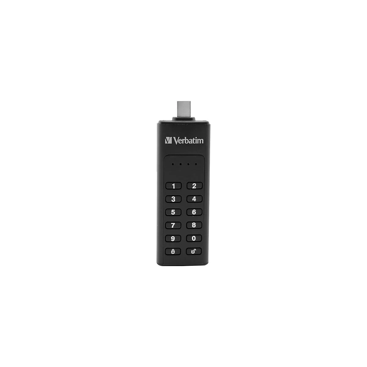 Verbatim Keypad Secure - USB-Flash-Laufwerk - verschlüsselt - 128 GB - USB-C 3.1