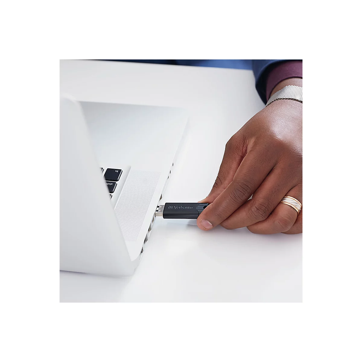 Verbatim PinStripe USB Drive - USB-Flash-Laufwerk - 128 GB