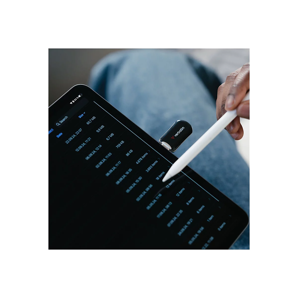 Verbatim Plectra - USB-Flash-Laufwerk - 512 GB - USB 3.2 Gen 1 / USB-C - Schwarz