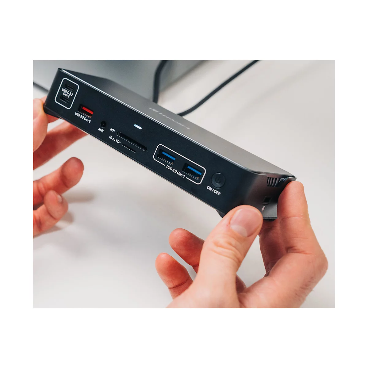 Verbatim Pro - Dockingstation - USB-C - 2 x HDMI, DP - 1GbE - 100 Watt