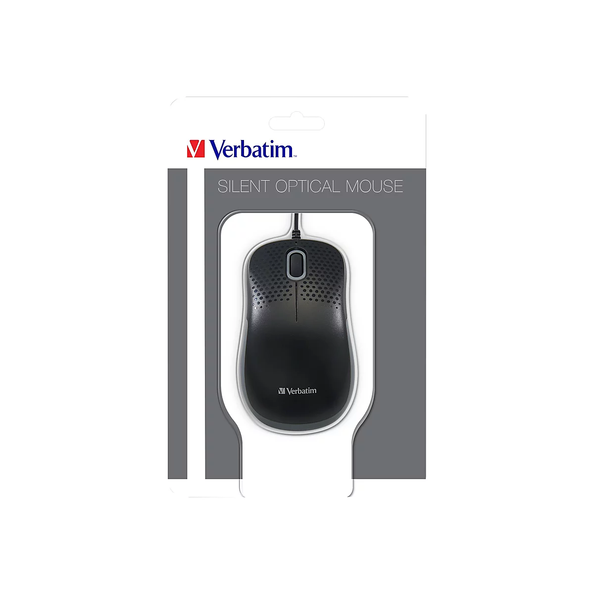 Verbatim Silent Optical Mouse - Maus - optisch - 3 Tasten - kabelgebunden - USB