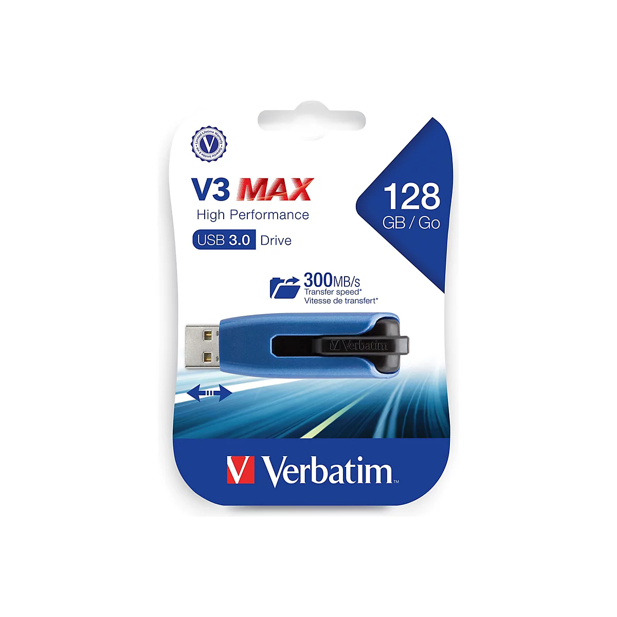 Verbatim Store 'n' Go V3 MAX - USB-Flash-Laufwerk - 128 GB