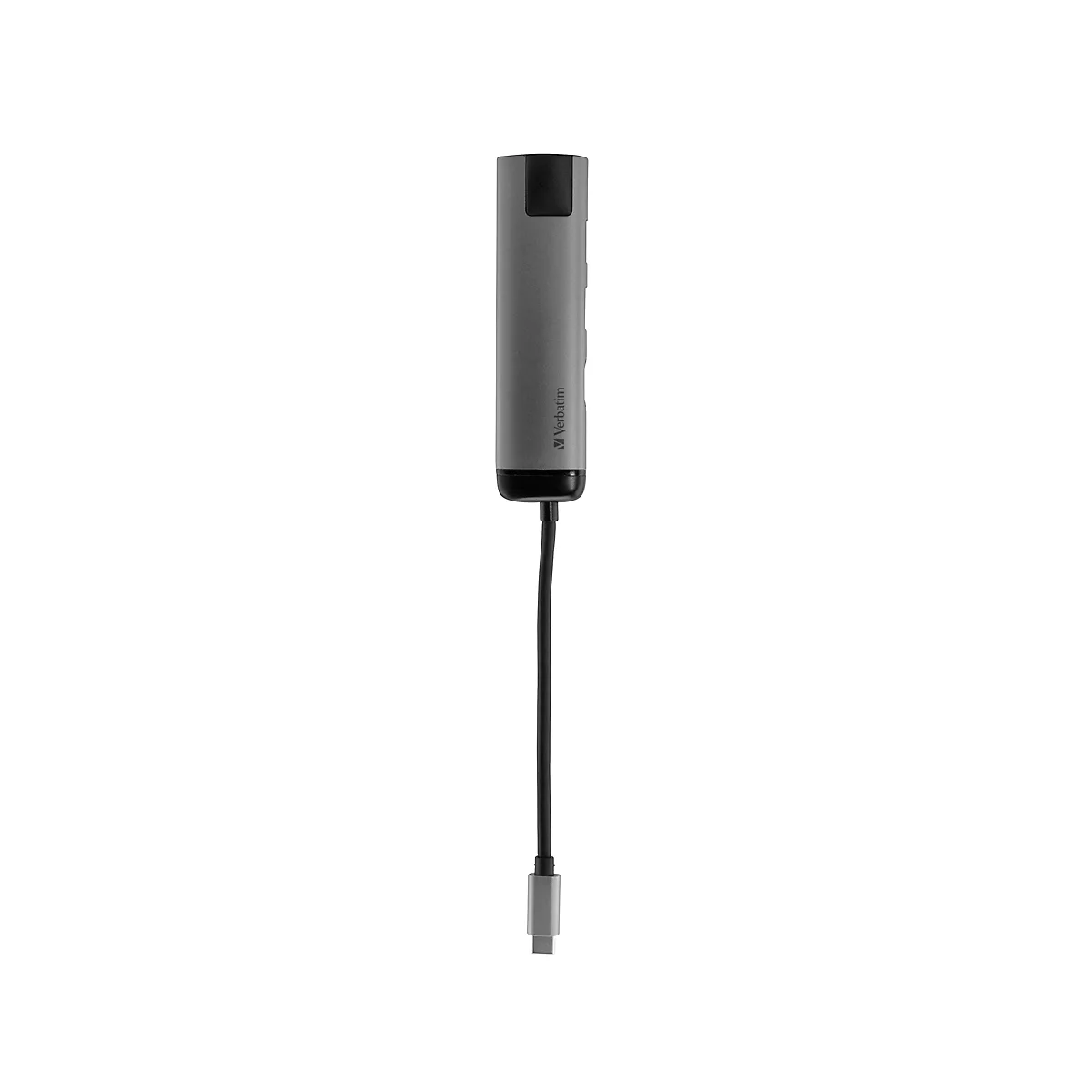 Verbatim USB-C™ Multiport-Hub, USB-C, 3x USB 3.0, HDMI, Gigabit Ethernet, Kabellänge 15 cm