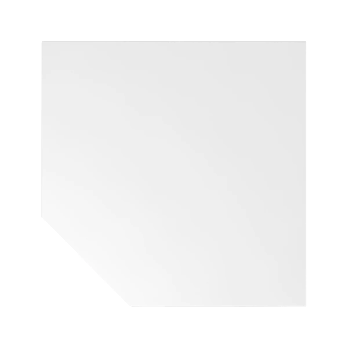 Verbindingselement TOPAS LINE, voor manueel in hoogte verstelbare bureautafels, trapeziumblad, wit/wit
