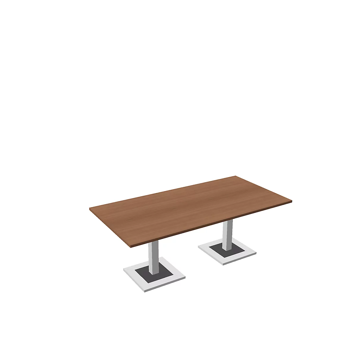 Vergadertafel Quandos, B 2200 x D 1000 mm, kersen-Romana