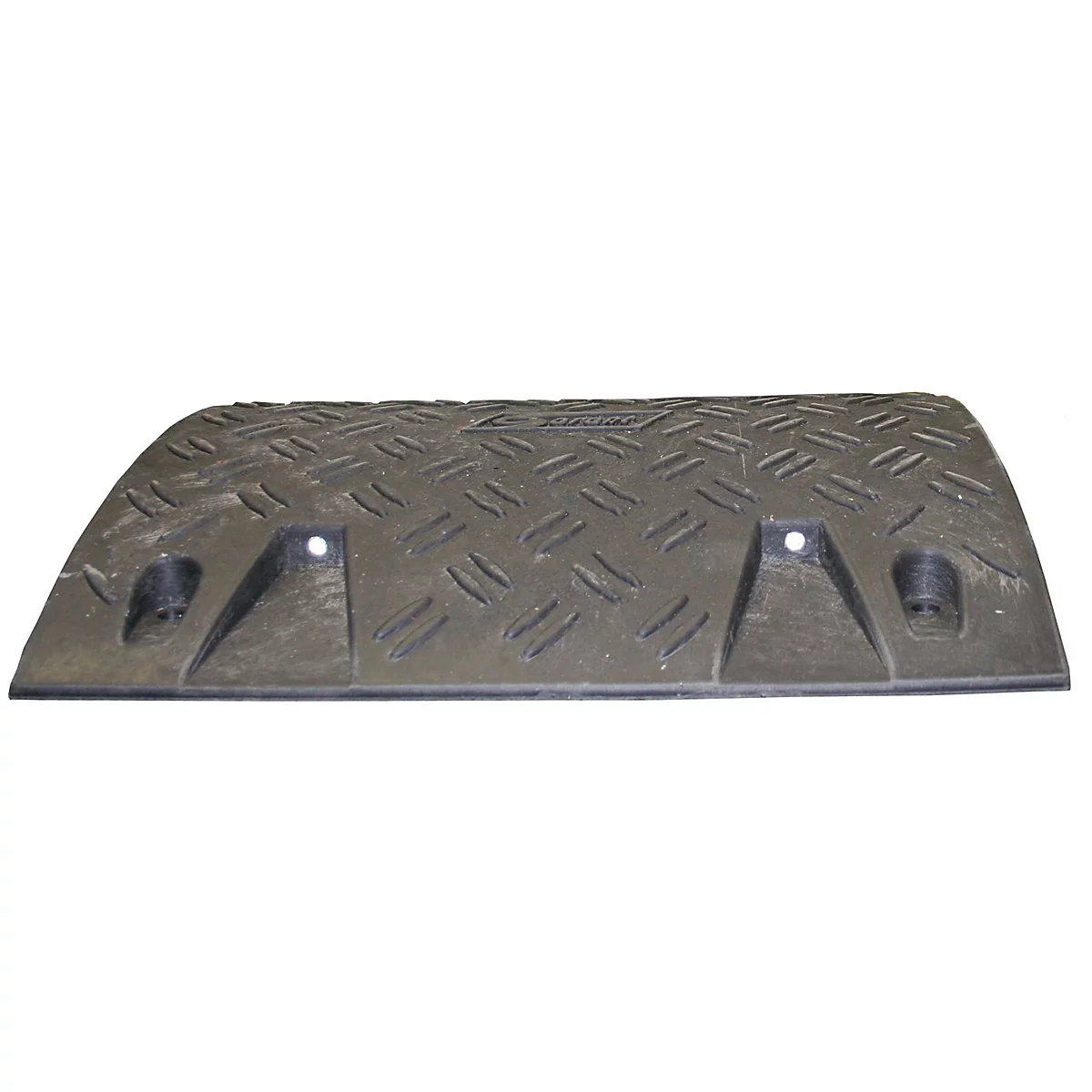 Verkeersdrempel, middenstuk, &lt;30 km/u, met 4 glazen reflectoren, L 430 x B 500 x H 30 mm, PVC &amp; PE, zwart