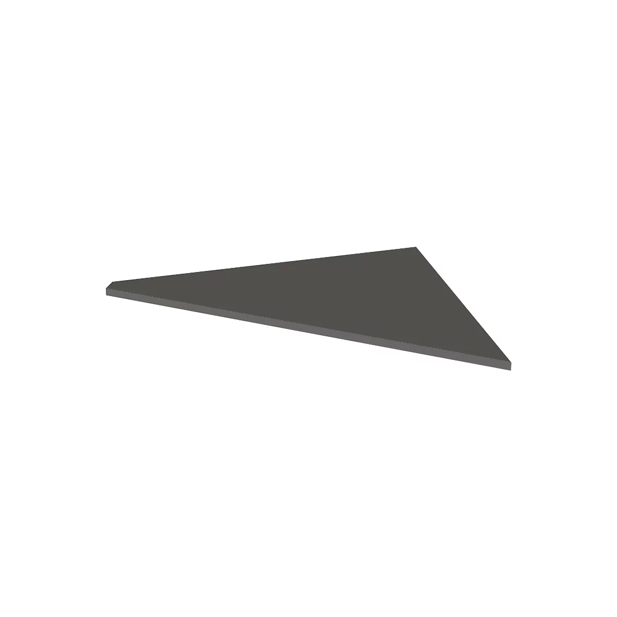 Verkettungsplatte Toledo, für Schreibtische, 90°-Winkel, B 850 x T 850 mm, anthrazit