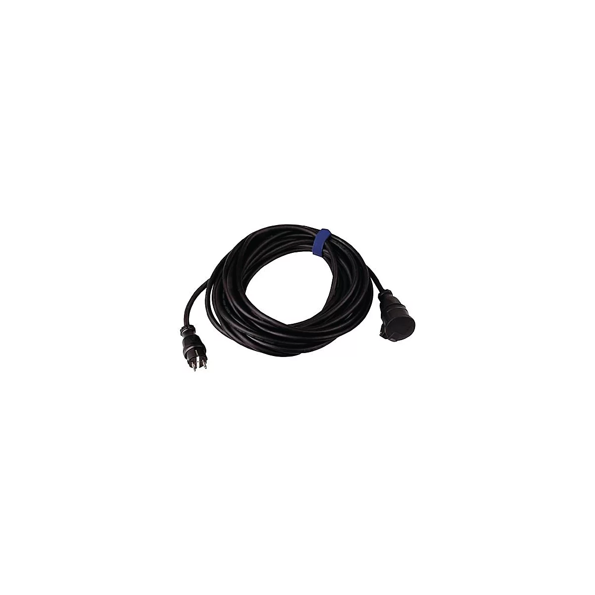 Verlenging veiligheidscontact 16 A 250 V 50 m H07RN-F 3x2,5 mm2 zwart IP44
