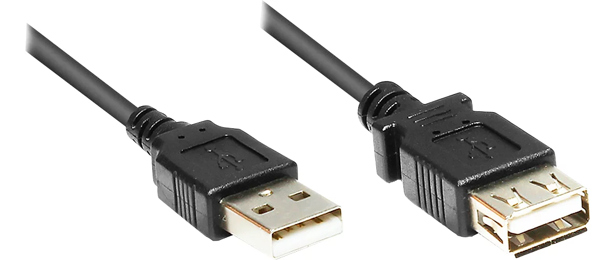 Zaklampen weekend Kosciuszko Verlengkabel USB 2.0, Stekker A/A, lengte naar keuze van 1,8 tot 5 meter  voordelig kopen | Schäfer Shop