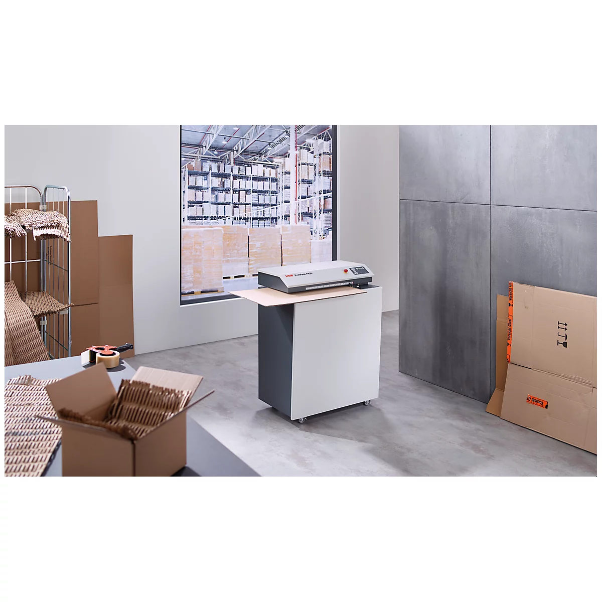 Verpakkingsopvulmachine HSM ProfiPack P425, 400V, incl. aanpassingsset voor zuigunit