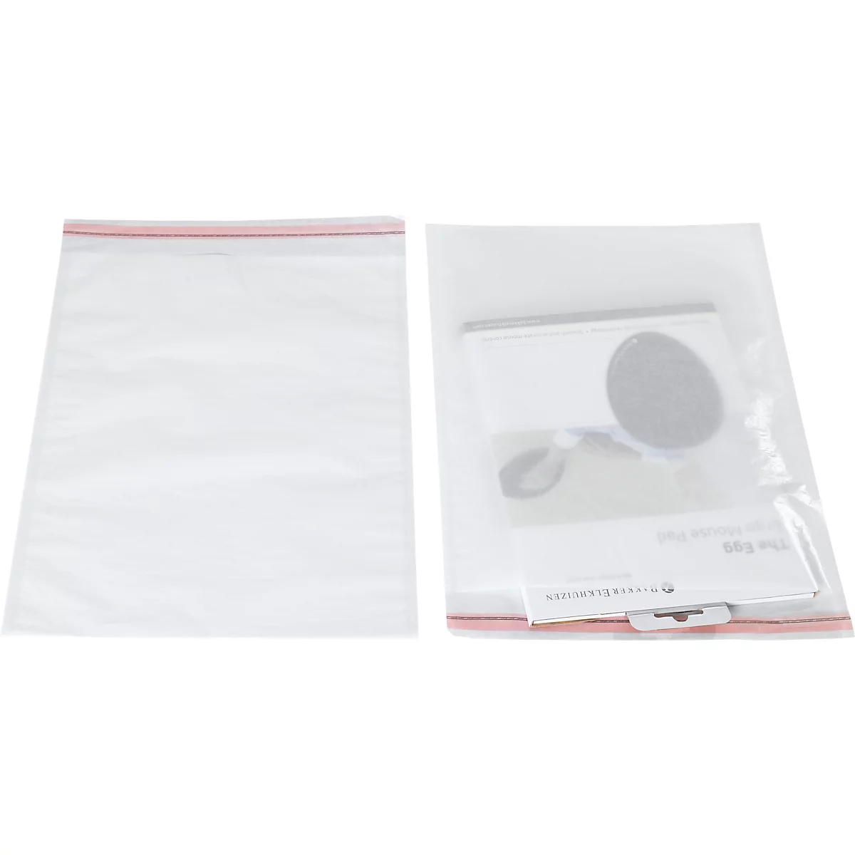 Verpakkingszak, hersluitbaar, met flap &amp; seal naad, scheurbestendig, 318 x 400 mm/300 x 400 mm, FSC® glaspapier, semi-transparant, 500 st.