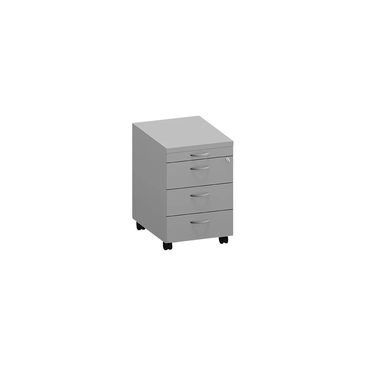 Verrijdbaar ladeblok ARLON-OFFICE, B 420 x D 560 x H 585 mm, lichtgrijs