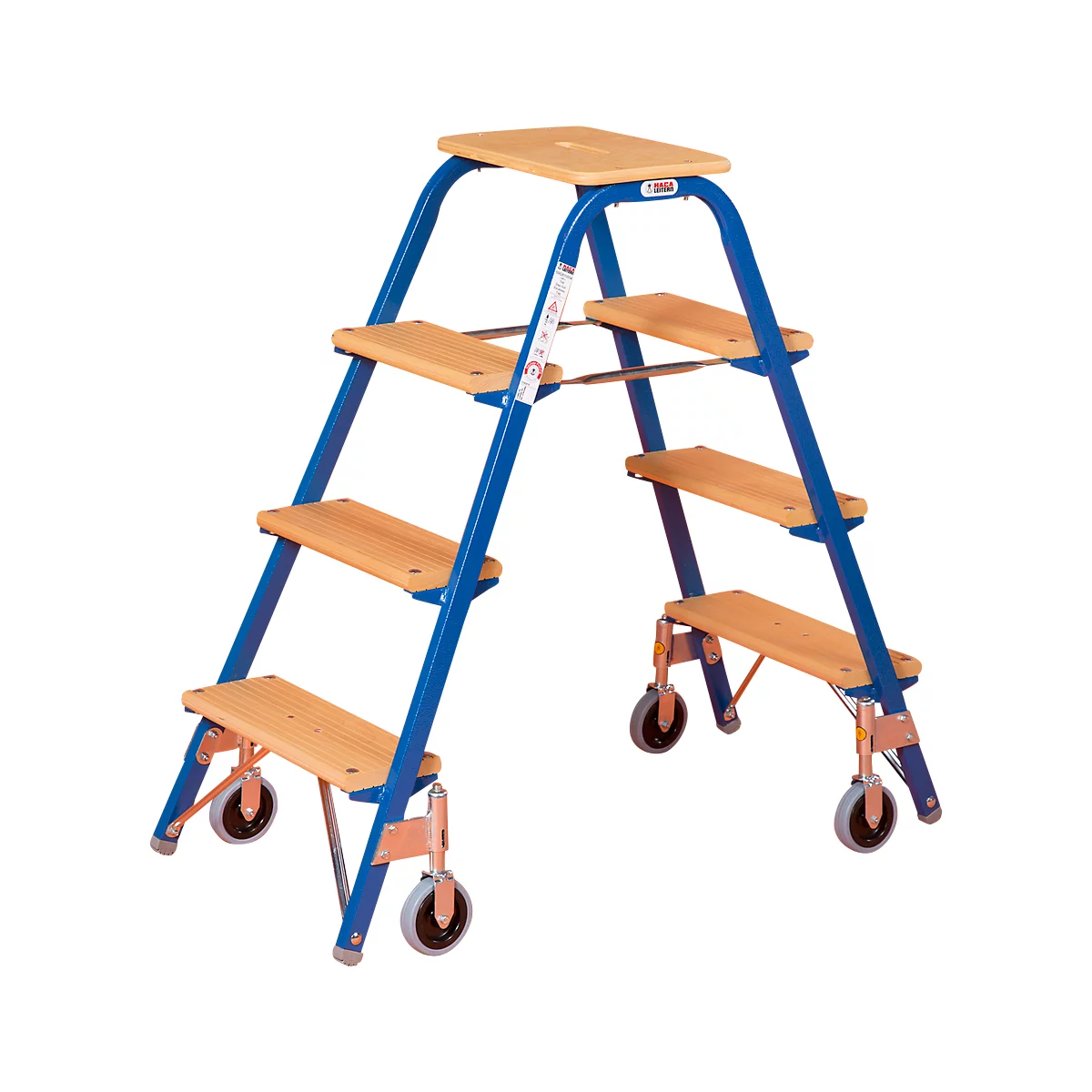 Verrijdbaar trapje van Leichtstahl®, 4 treden