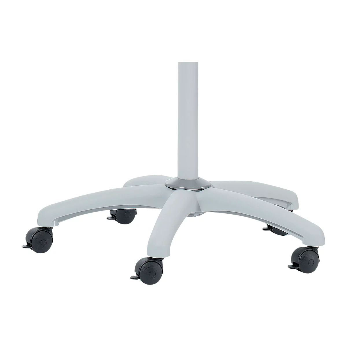 Verrijdbare flip-over Franken X-tra!Line, in hoogte verstelbaar, houder met snelsluiting, opbergbak, magnetisch bord met B 680 x H 1050 mm, 5 wielen