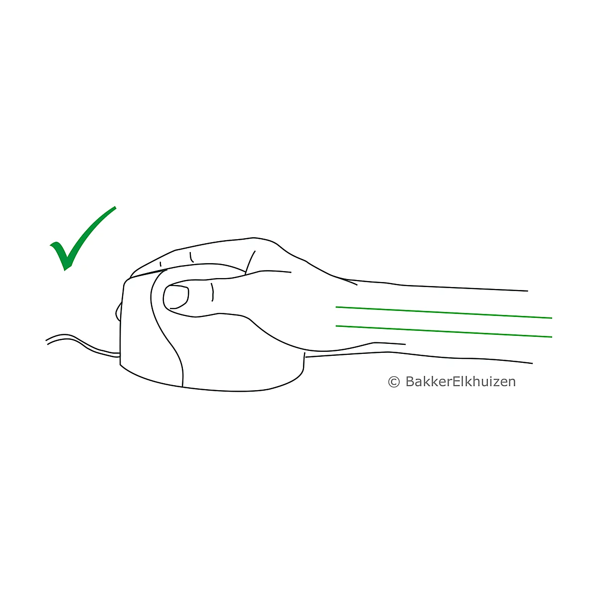 Verticale muis Evoluent4 Wireless, voor rechtshandigen