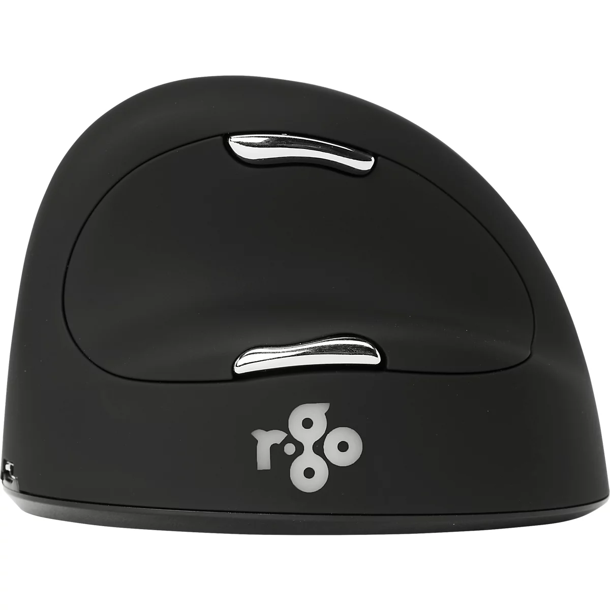 Verticale muis R-Go HE Break, ergonomisch, voor rechtshandigen, 400-2400 dpi, 5 knoppen &amp; scrollwiel, LED-pauze-indicator, Bluetooth, maat L, zwart
