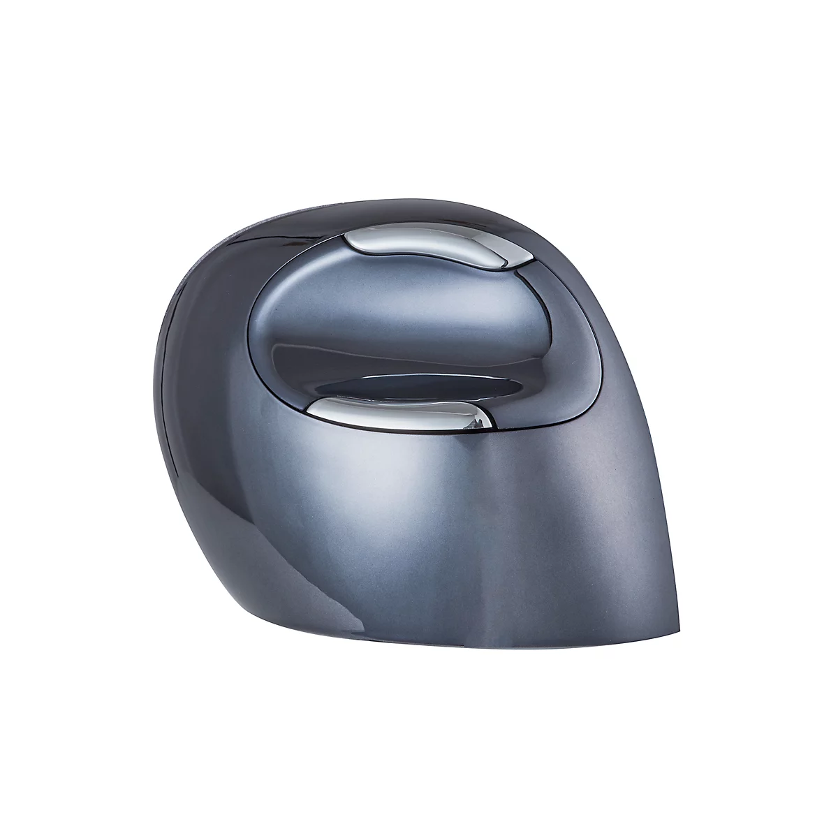 Vertikalmaus BakkerElkhuizen Evoluent D wireless small, ergonomisch, USB, 5 Tasten inkl. Scrollrad, verchromt