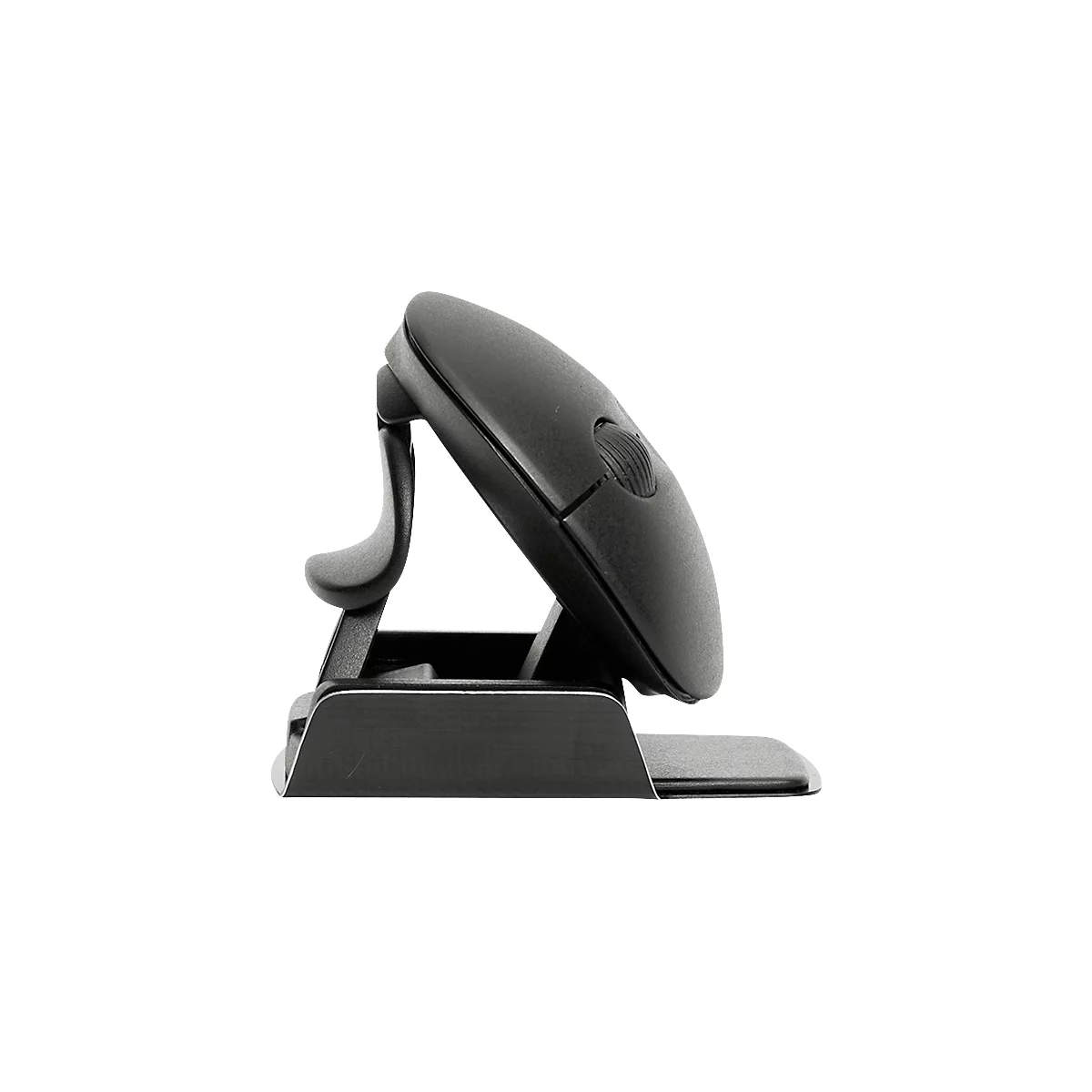 Vertikalmaus R-Go Twister, ergonomisch, beidhändig, 400-2400 dpi, 2 Tasten & Scrollrad, LED-Pausenanzeige, Bluetooth/USB, schwarz