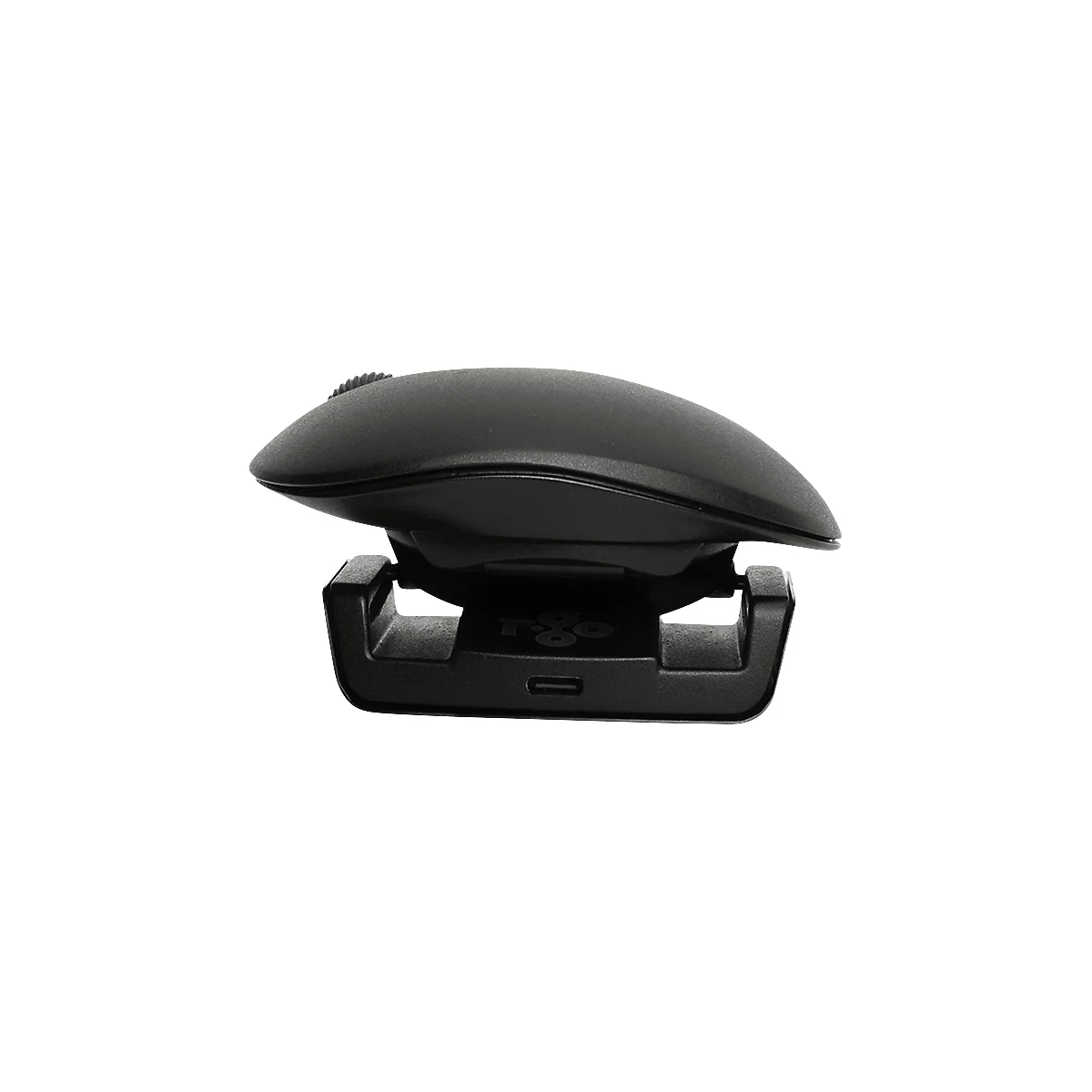 Vertikalmaus R-Go Twister, ergonomisch, beidhändig, 400-2400 dpi, 2 Tasten & Scrollrad, LED-Pausenanzeige, Bluetooth/USB, schwarz