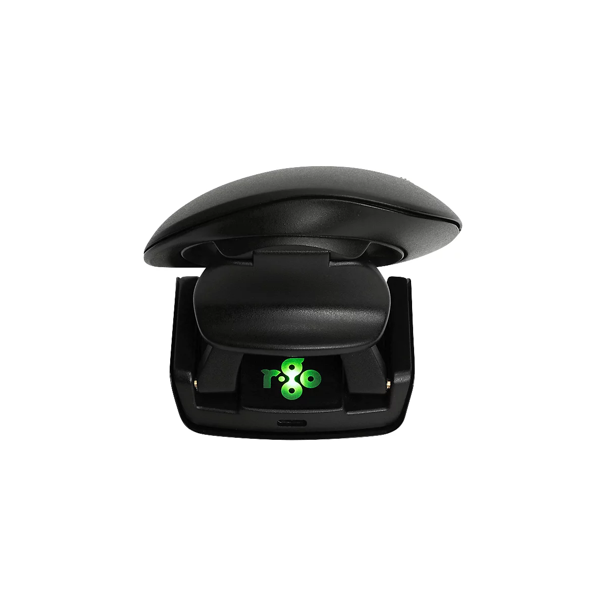 Vertikalmaus R-Go Twister, ergonomisch, beidhändig, 400-2400 dpi, 2 Tasten & Scrollrad, LED-Pausenanzeige, Bluetooth/USB, schwarz