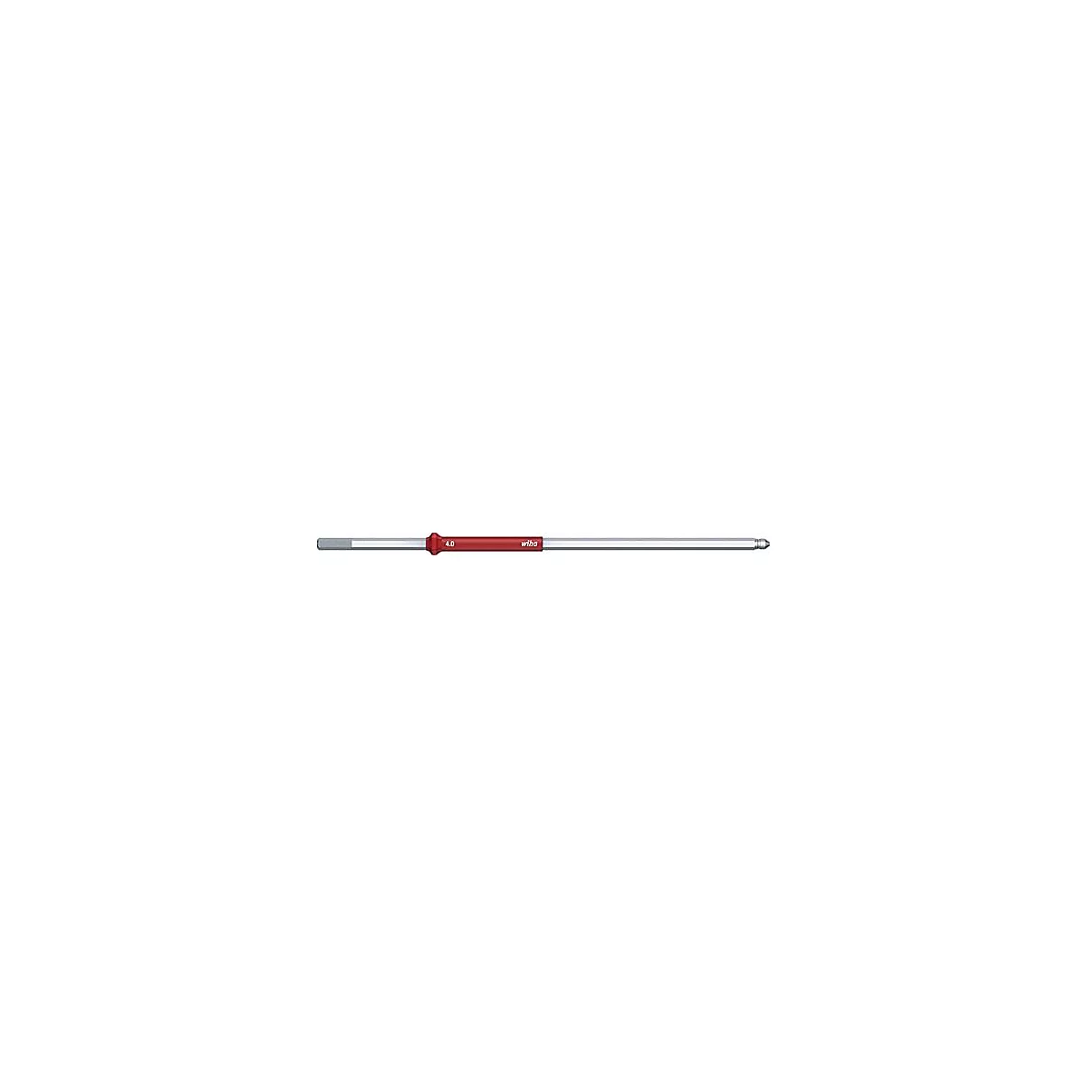 Verwisselbare kling 26060 2mm 1.8 Nm rood voor schroeven met binnenzeskantprofiel