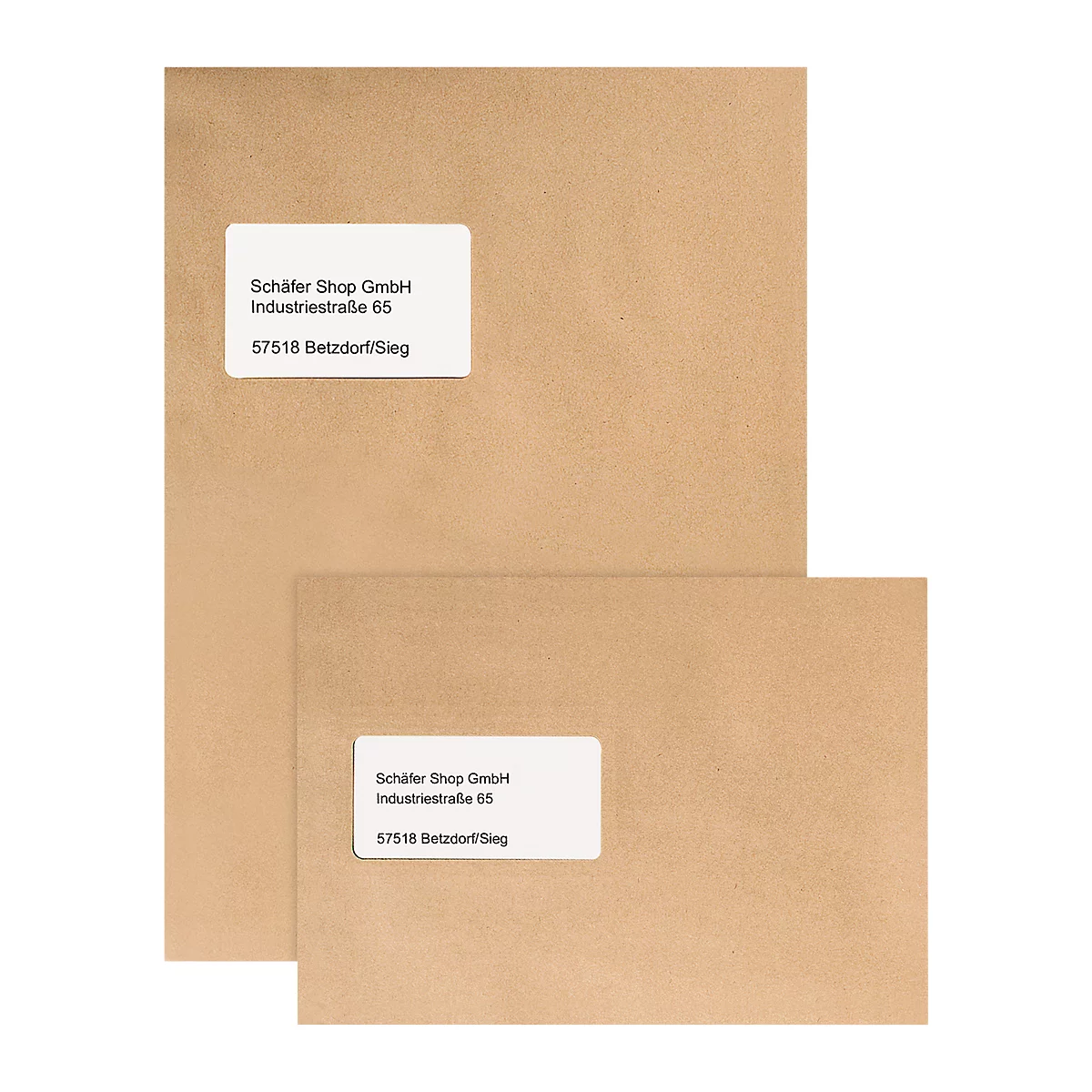 Verzendenvelop C4, bruin, met venster, 500 st.