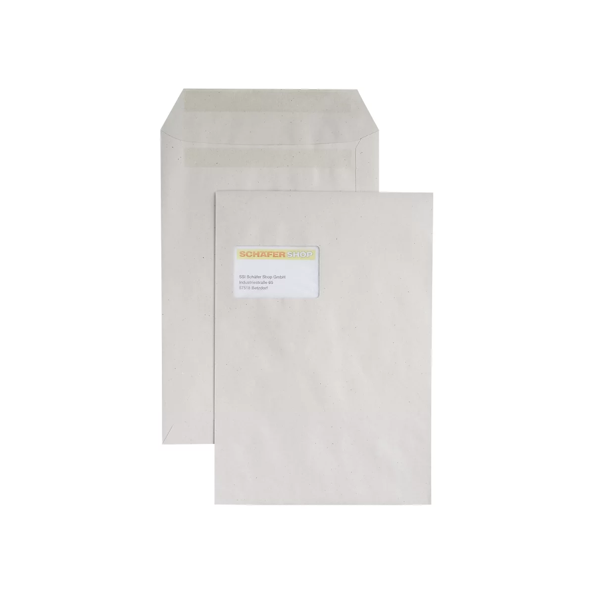 Verzendenveloppen, C4, 100 g/m², met venster, zelfklevend, 250 stuks