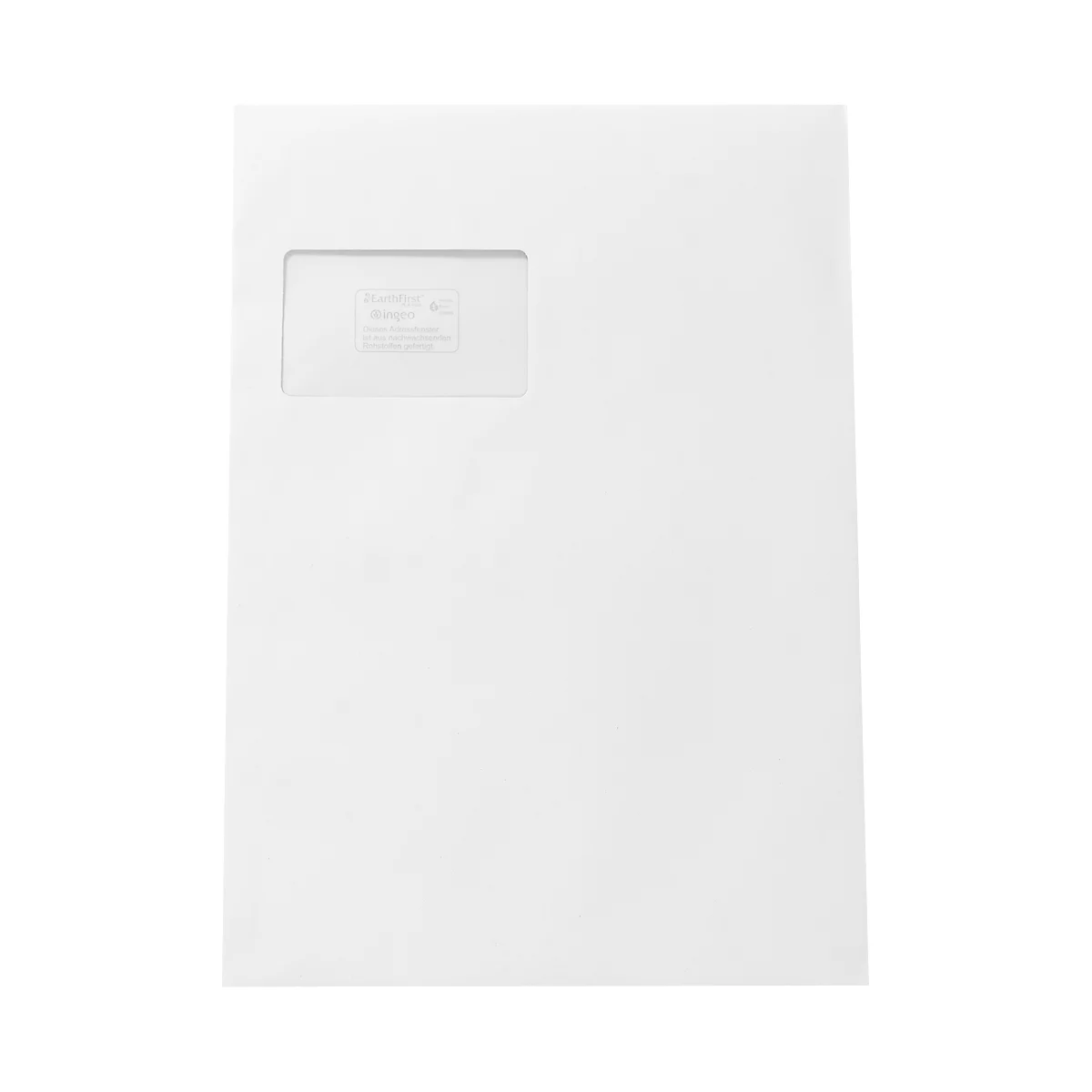 Verzendenveloppen, C4, met zelfklevende sluiting, met venster, helderwit, gerecycled papier, 250 stuks
