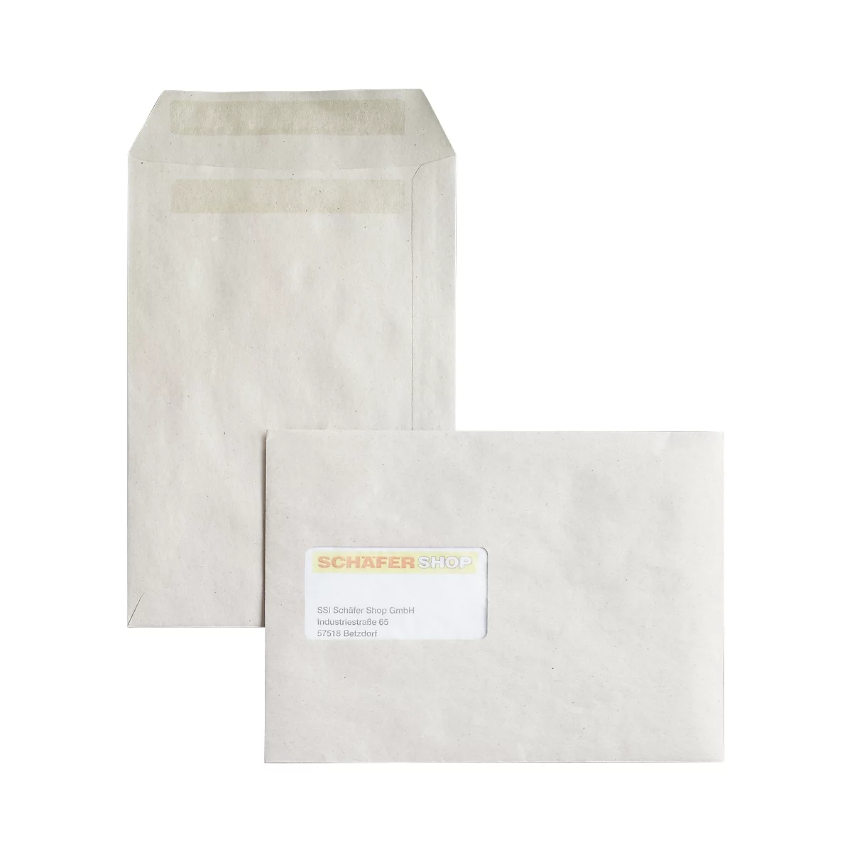 Verzendenveloppen, C5, 80 g/m², met venster, zelfklevend, 500 st.