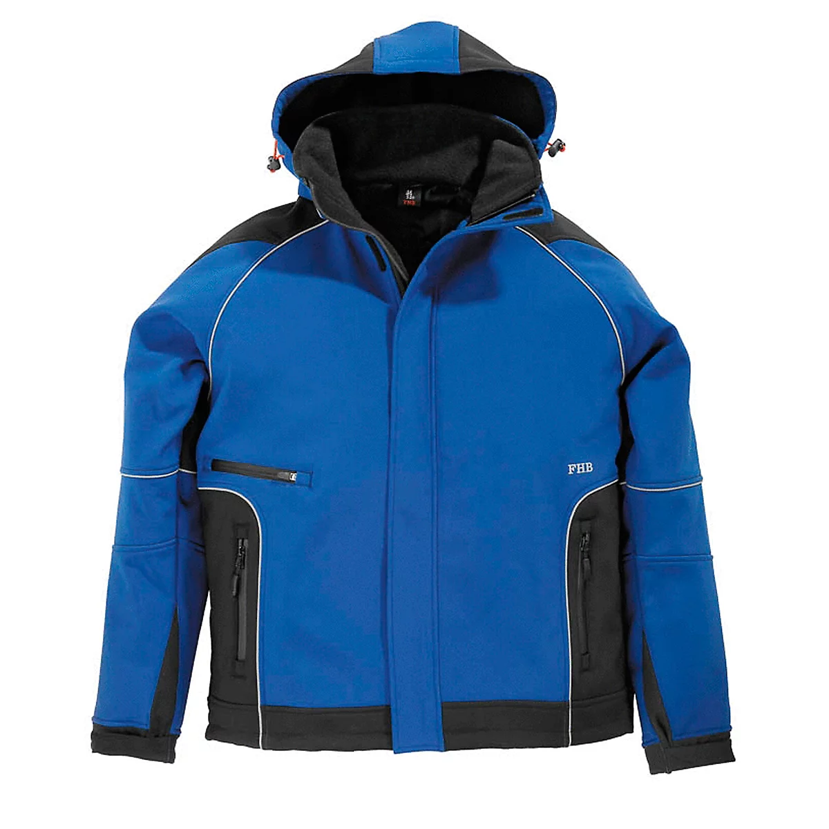 Veste softshell FHB KOLTEX, bleu royal/noir, taille 40/42