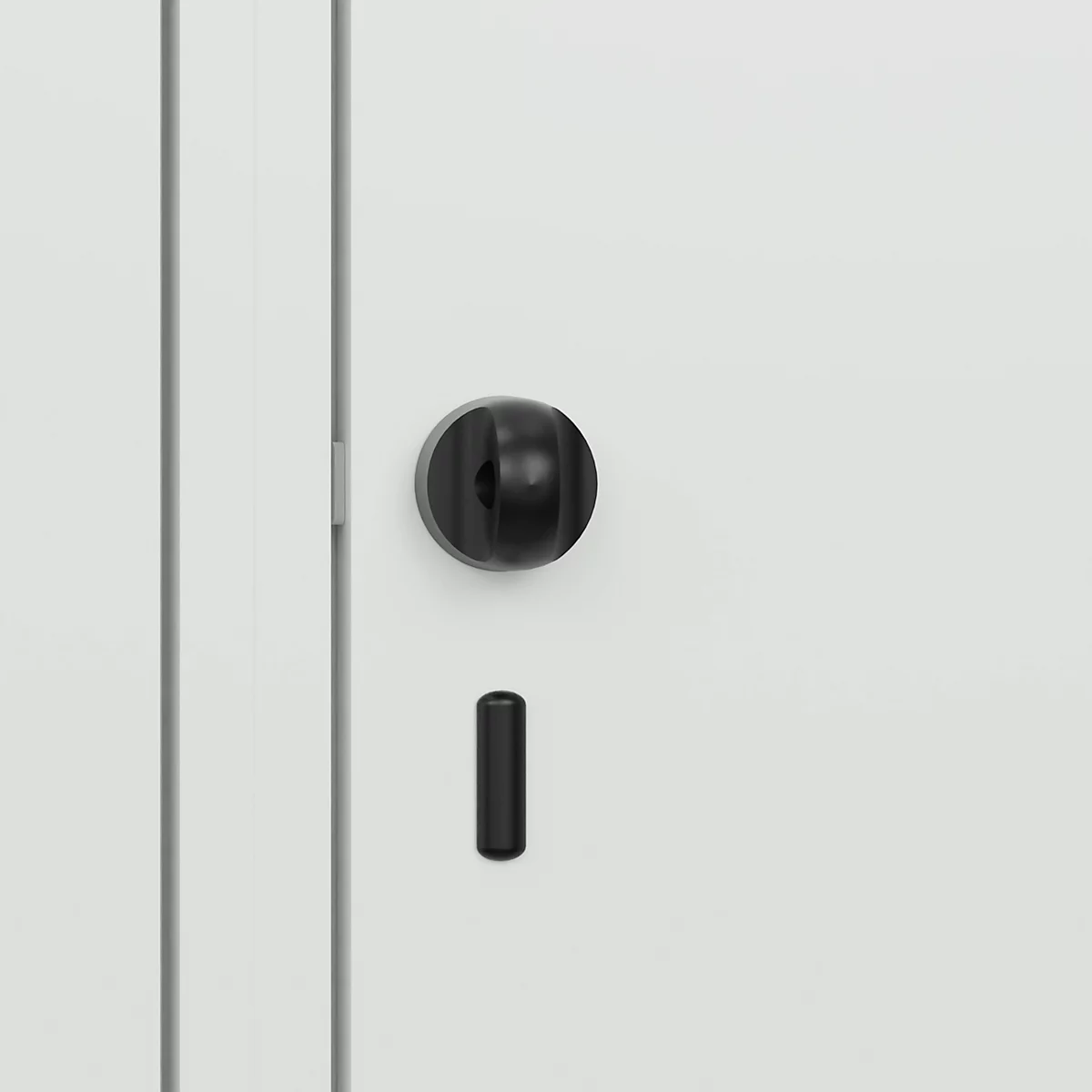 Vestiaire C+P Evolo Plus, 3 compartiments, largeur des compartiments 400 mm, avec banc encastré, L 1200 x P 815 x H 2120 mm, verrou rotatif, gris clair/gris clair
